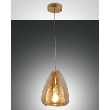 Fabas Luce Pendelleuchte BRITTON Amber 3673-40-125
