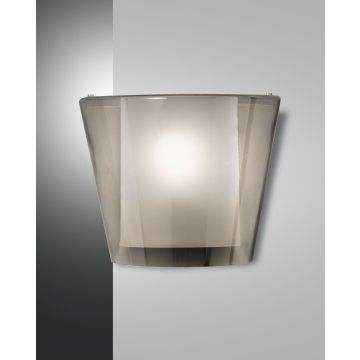 Fabas Luce Wandleuchte VIKI Transparent Grau 3682-21-126