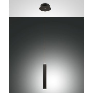 Fabas Luce LED-Pendelleuchte PRADO Schwarz 1-flammig 3685-40-101