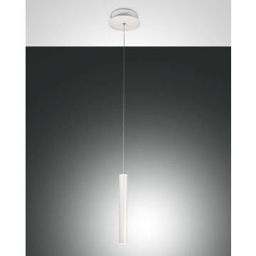 Fabas Luce LED-Pendelleuchte PRADO Weiß 1-flammig 3685-40-102
