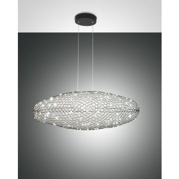 Fabas Luce LED-Pendelleuchte SUMTER Schwarz 35 cm 3693-40-101