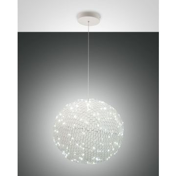 Fabas Luce LED-Pendelleuchte SUMTER Weiß 3693-45-102