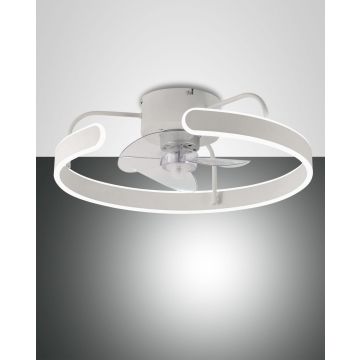 Fabas Luce LED-Deckenleuchte SAVOY Weiß 3710-65-102