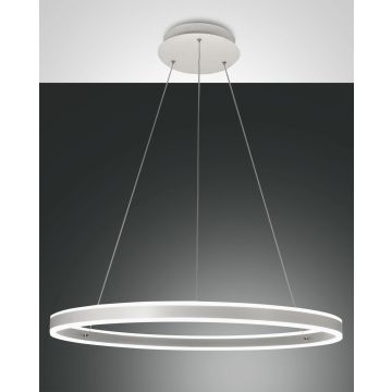Fabas Luce LED-Pendelleuchte PALAU Weiß 80 cm 3743-46-102