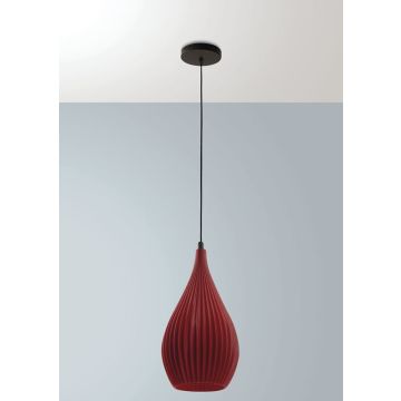 Pendelleuchte Lisa Schwarz Bordeaux