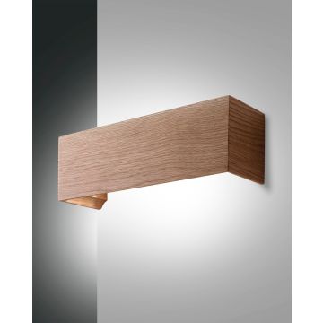 Fabas Luce LED-Wandleuchte BADIA Holz 3383-21-215