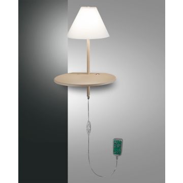 Fabas Luce LED-Wandleuchte GOODNIGHT graubraun 3417-20-292
