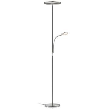 GKS Knapstein LED-Deckenfluter AURA (mit Lesearm und Gestensensor) Nickel matt 41.974.05