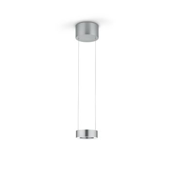 GKS Knapstein LED-Pendelleuchte ZERA-1 Nickel matt Prismenabdeckung 51.516.05-1