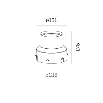 Wever & Ducré Zubehör MAP / CHART 1.6 RECESSED GROUND HOUSING  90012204