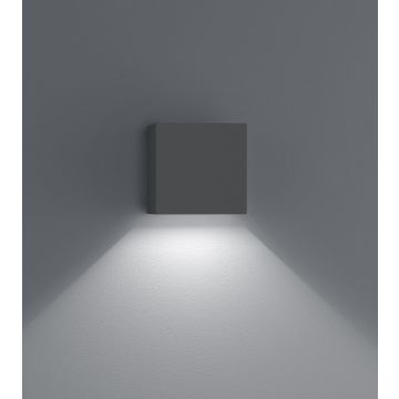 LED-Wandaußenleuchte SIRI 44 10x10cm graphit