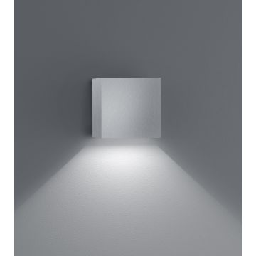 Helestra LED-Wandaußenleuchte SIRI 44 L 15x15cm Nickel matt A28442.18
