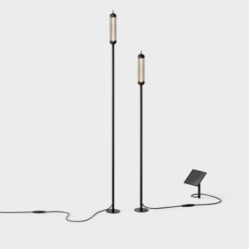 IP44.de Leuchten LED-Akku-Solar-Erdspießleuchte REED 125cm schwarz 93821-BL