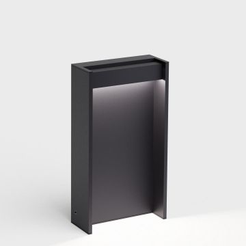 IP44.de LED-Pollerleuchte SLAT 40cm schwarz 91031-BL