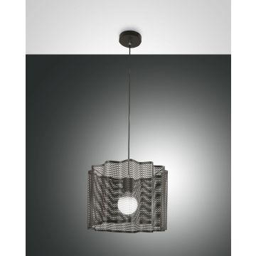 Fabas Luce Pendelleuchte GLICINE Schwarz 40 cm 3581-40-101