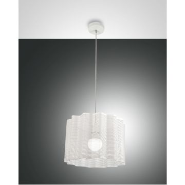 Fabas Luce Pendelleuchte GLICINE Weiß 40 cm 3581-40-102