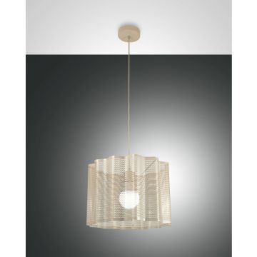 Fabas Luce Pendelleuchte GLICINE Gold matt 40 cm 3581-40-225