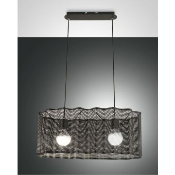 Fabas Luce Pendelleuchte GLICINE Schwarz 3581-45-101