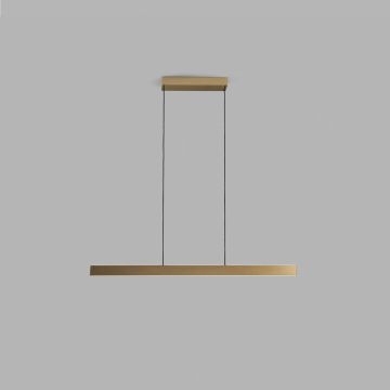 Light-Point LED-Pendelleuchte EDGE LINEAR 100cm Messing 270553