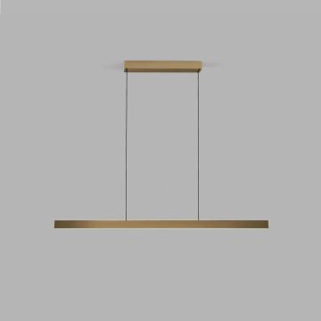 Light-Point LED-Pendelleuchte EDGE LINEAR 150cm Messing 270563