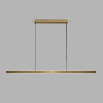 Light-Point LED-Pendelleuchte EDGE LINEAR 200cm Messing 270566