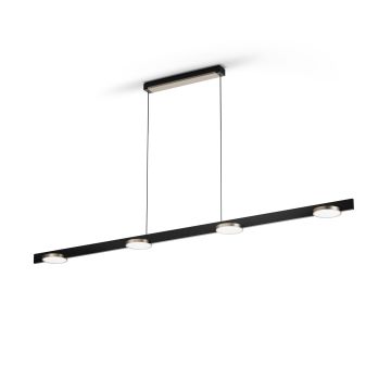 Light-Point LED-Pendelleuchte INLAY S1800 LINEAR DISC Schwarz/Satin Gold 900095 Porsche Design