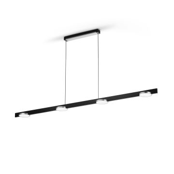 Light-Point LED-Pendelleuchte INLAY S1800 LINEAR DISC Schwarz/Satin Silber 900094 Porsche Design