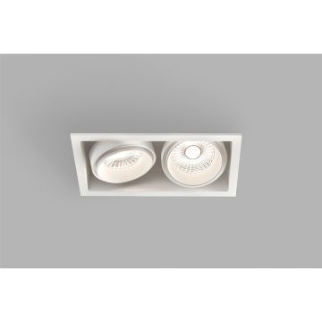 Light-Point LED-2er-Einbaustrahler GHOST weiß 26x13cm 270870 259081