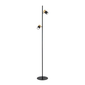Stehleuchte KEVIN 161cm schwarz/gold