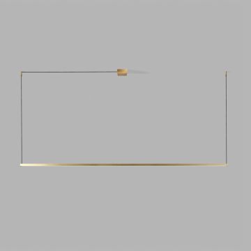 Light-Point LED-Pendelleuchte STRIPE 200cm messing 270372