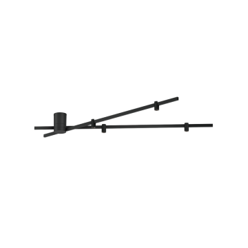 Wever & Ducré LED-Deckenleuchte TRACE SPIN CEILING SURF 1.0-2700K CH schwarz champagner 183264