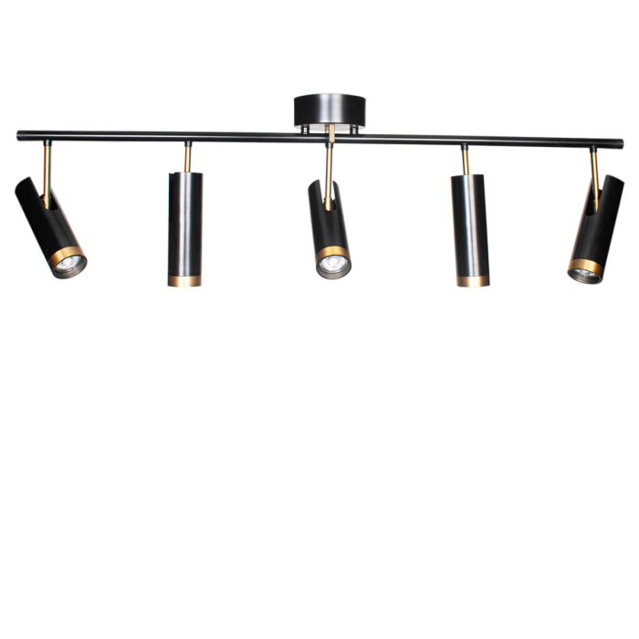 By Rydens Spot Puls Bar Spotlight 5-flam Schwarz matt 4201610-4002 By Rydens Spot Puls Bar Spotlight 5-flam Schwarz matt 4201610-4002