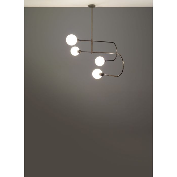 Cattaneo LED-Deckenleuchte Smith Ceiling 120x72 cm Messing poliert 904/4 S-Polished Brass Cattaneo LED-Deckenleuchte Smith Ceiling 120x72 cm Messing poliert 904/4 S-Polished Brass