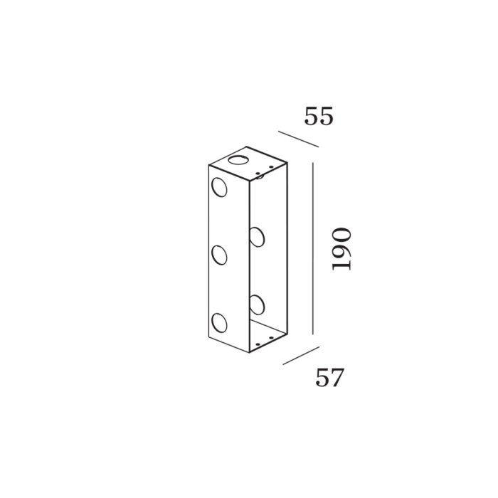 Wever & Ducré Zubehör ORIS 0.7 / RETO 2.0 CONCRETE HOUSING 90012044 Wever & Ducré Zubehör ORIS 0.7 / RETO 2.0 CONCRETE HOUSING 90012044