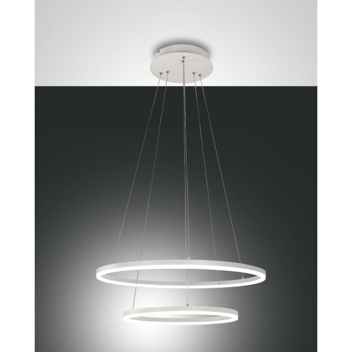 Fabas Luce 2er-LED-Pendelleuchte GIOTTO 60cm weiß 3508-45-102 Fabas Luce 2er-LED-Pendelleuchte GIOTTO 60cm weiß 3508-45-102