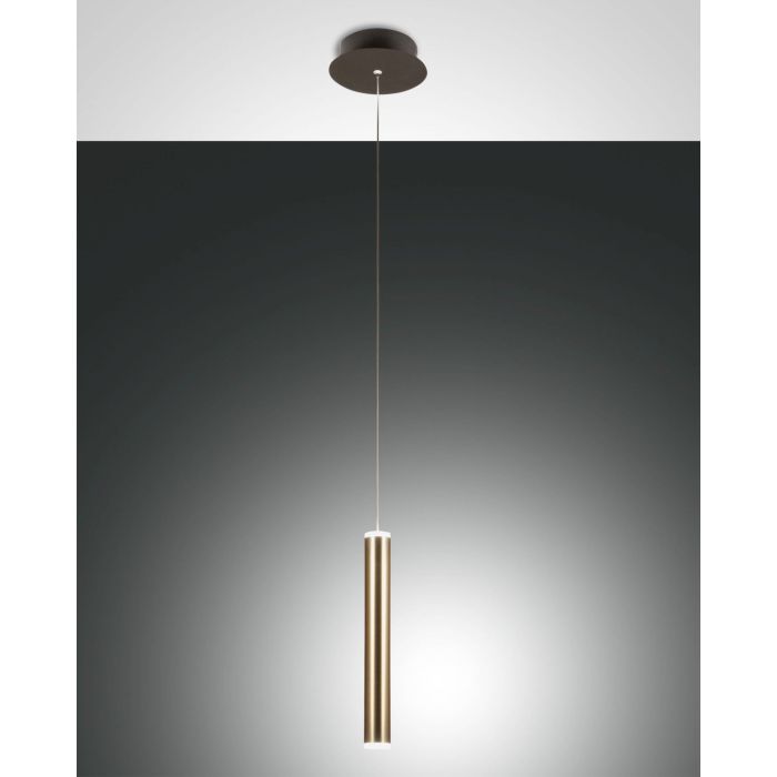 Fabas Luce LED-Pendelleuchte PRADO Schwarz/Messing satiniert 1-flammig 3685-40-209 Fabas Luce LED-Pendelleuchte PRADO Schwarz/Messing satiniert 1-flammig 3685-40-209
