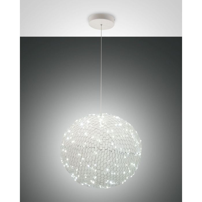 Fabas Luce LED-Pendelleuchte SUMTER Weiß 3693-45-102