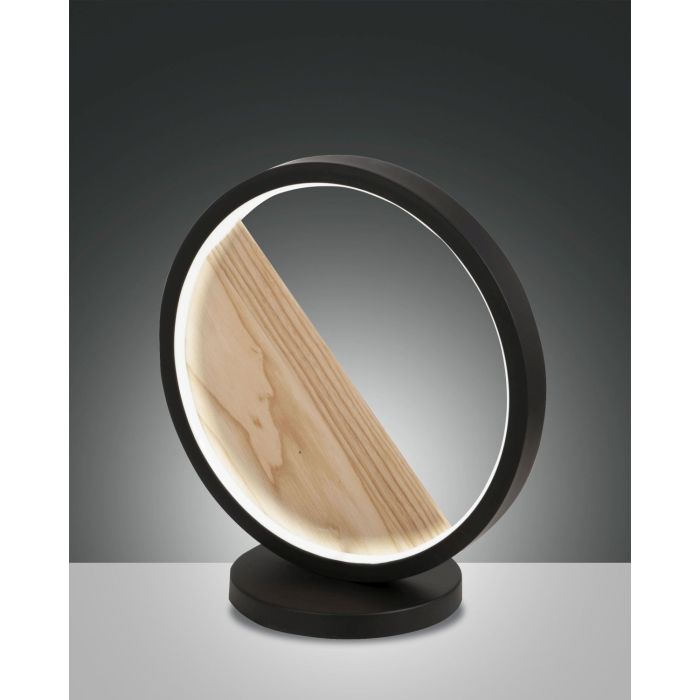 Fabas Luce LED-Tischleuchte PIERRE Schwarz/Holz 3695-30-101 Fabas Luce LED-Tischleuchte PIERRE Schwarz/Holz 3695-30-101