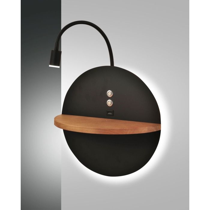 Fabas Luce LED-Leseleuchte DUAL Schwarz 3717-20-101 Fabas Luce LED-Leseleuchte DUAL Schwarz 3717-20-101