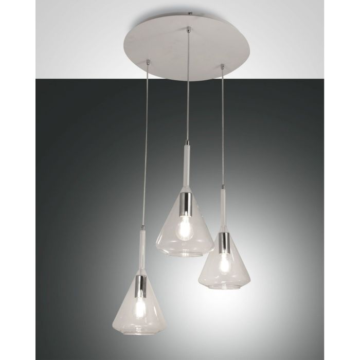 Fabas Luce 3er-Pendelleuchte TRIS Transparent 3582-47-241 Fabas Luce 3er-Pendelleuchte TRIS Transparent 3582-47-241