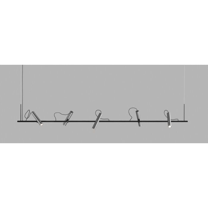 Light-Point 5er-LED-Pendelleuchte SPIRIT 200cm titan 270634 Light-Point 5er-LED-Pendelleuchte SPIRIT 200cm titan 270634