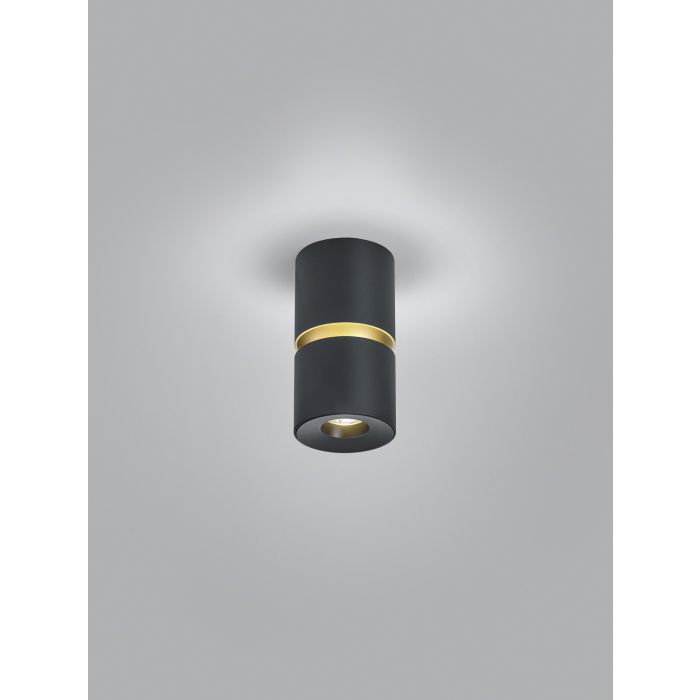 LED-Deckenleuchte ROK Schwarz / Gold LED-Deckenleuchte ROK Schwarz / Gold