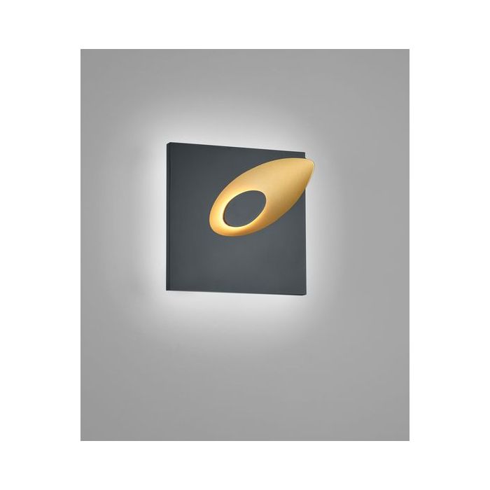 Helestra LED-Wandleuchte TAIL schwarz/gold 28/2114.28 Helestra LED-Wandleuchte TAIL schwarz/gold 28/2114.28