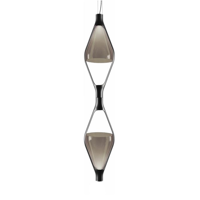 Kundalini LED-Pendelleuchte VICEVERSA 2 Rauchgrau K370281GF Kundalini LED-Pendelleuchte VICEVERSA 2 Rauchgrau K370281GF