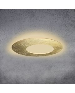 LED-Wand-/Deckenleuchte BLADE OPEN 59cm/79cm Blattgold