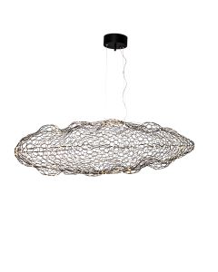LED-Pendelleuchte HAYDEN 76x40cm schwarz