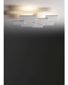 LED-Deckenleuchte BASALT Weiß 66cm