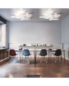 LED-Wand-/Deckenleuchte NINFEA Weiß 67cm