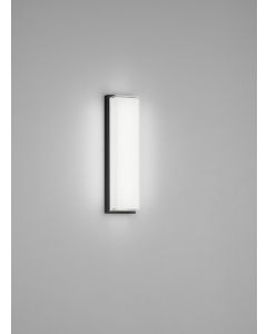LED-Wandleuchte COSI Schwarz matt Weiß satiniert 31 cm