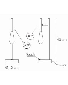 LED-Tischleuchte ICONIC